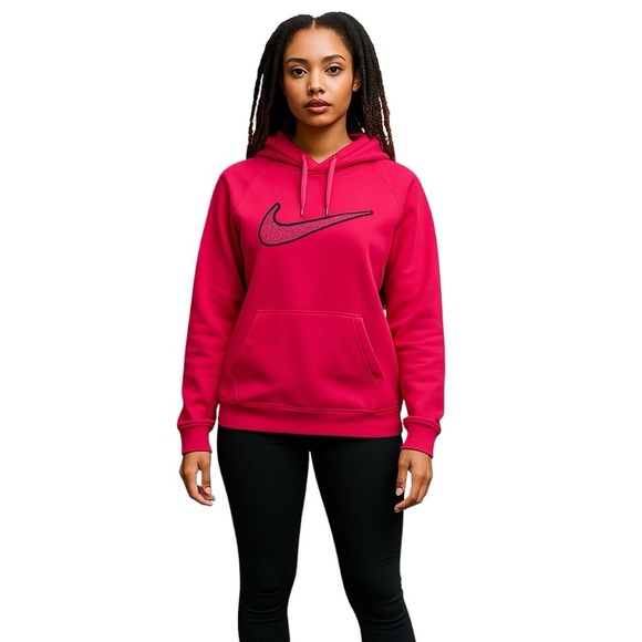 Nike Tops - Nike’s Women's Pink Thermafit Hoodie
Sweatshirt, size Large EUC